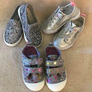 CAT & JACK 3 PAIR TODD:ER GIRLS SIZE 6 SNEAKERS